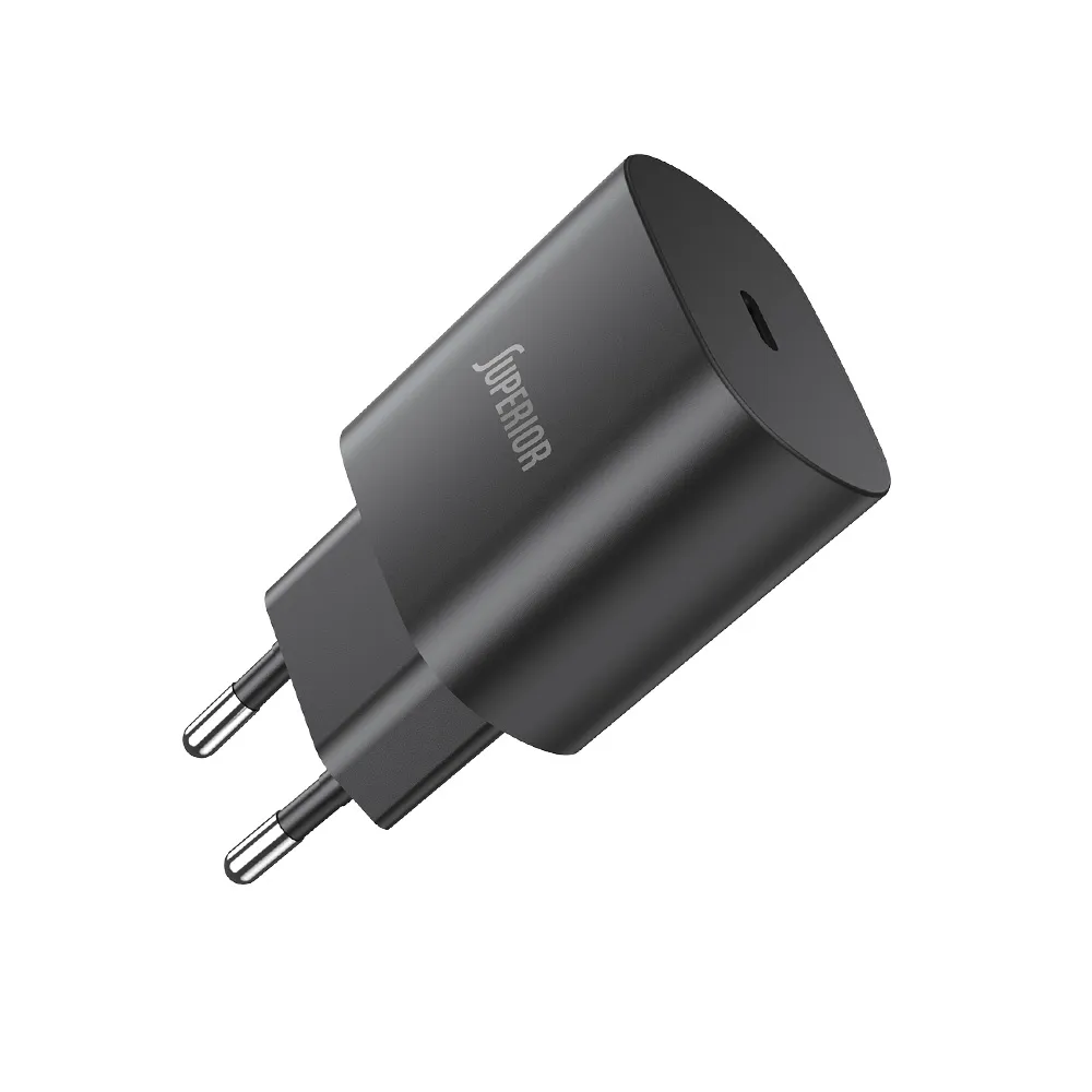 Superior punjac 25W crni zadnja strana sa Type-C izlazom